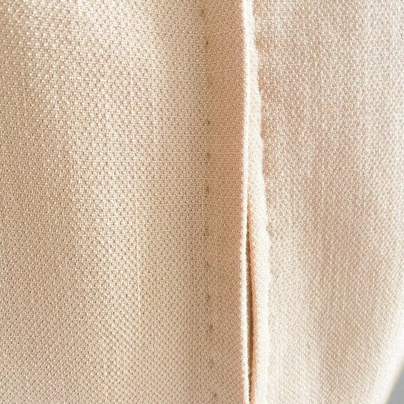 Vintage 60s Mod Camel Wool Sleeveless Dress M - Picture 6 of 7